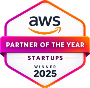 Selo AWS Partner of the Year 2025, categoria Startups, vencedor