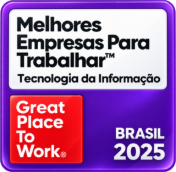 Selo GPTW Melhores Empresas Para Trabalhar, Tecnologia da Informação, Brasil 2025