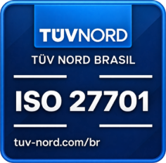 Selo TÜV NORD Brasil de empresa certificada ISO 27701