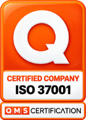 Selo QMS Certification de empresa certificada ISO 37001