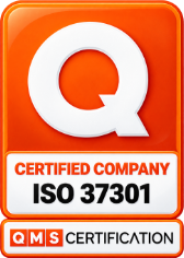 Selo QMS Certification de empresa certificada ISO 37301